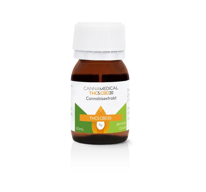 Produktbild von Cannamedical Cannabisextrakt THC5:CBD20 (30ml)