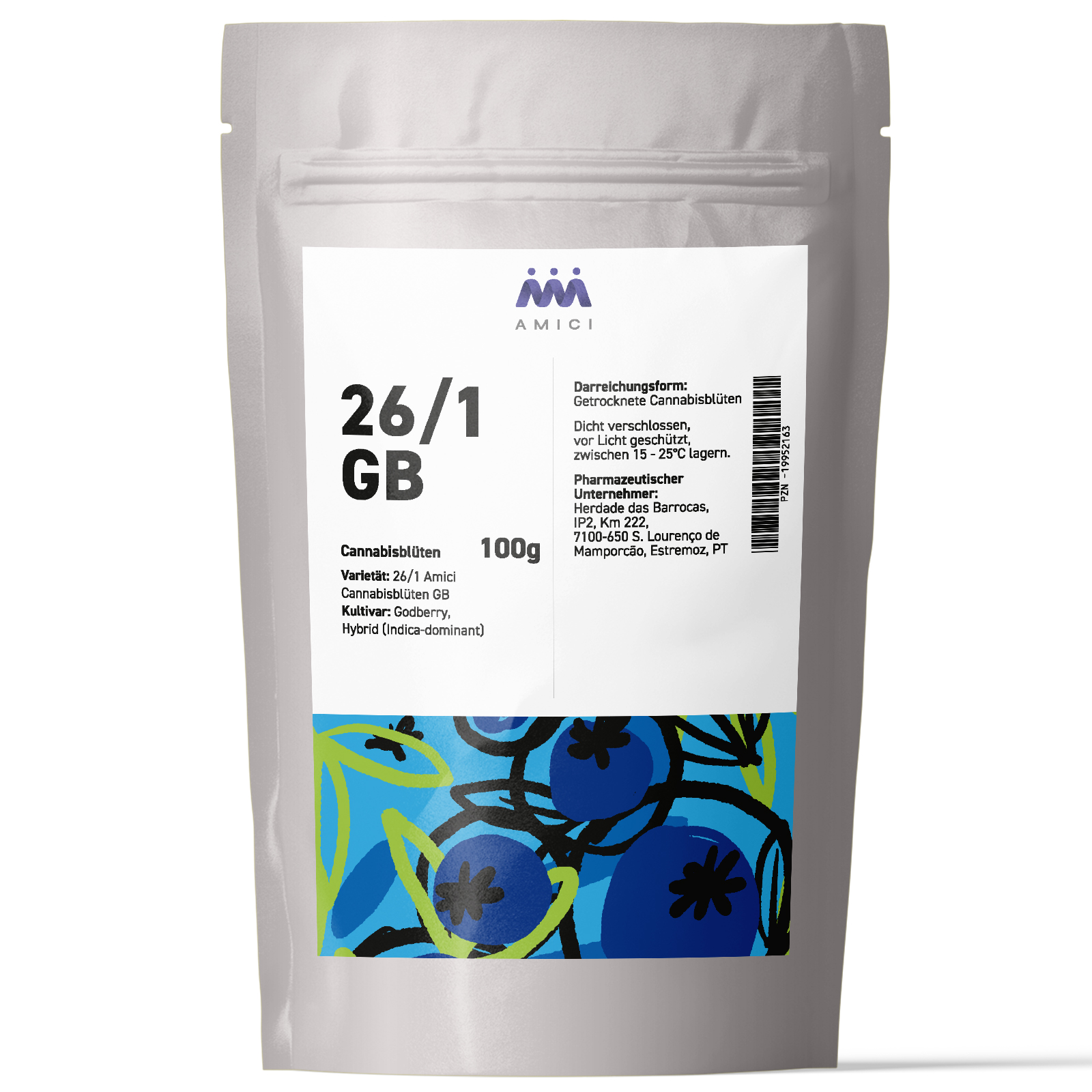 Produktbild von 26/1 Amici GB (Godberry) 100g