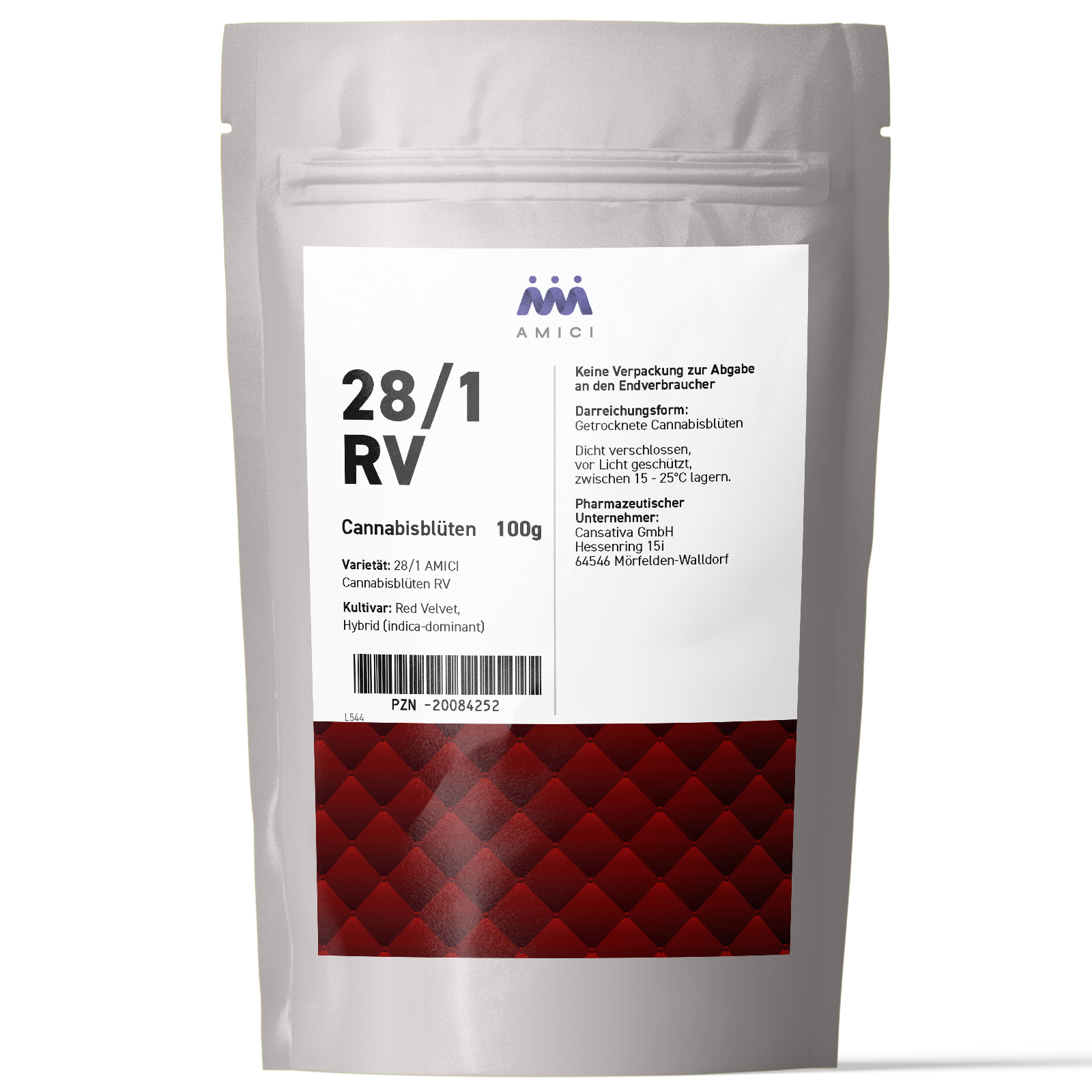 Produktbild von 28/1 Amici RV (Red Velvet) 100g
