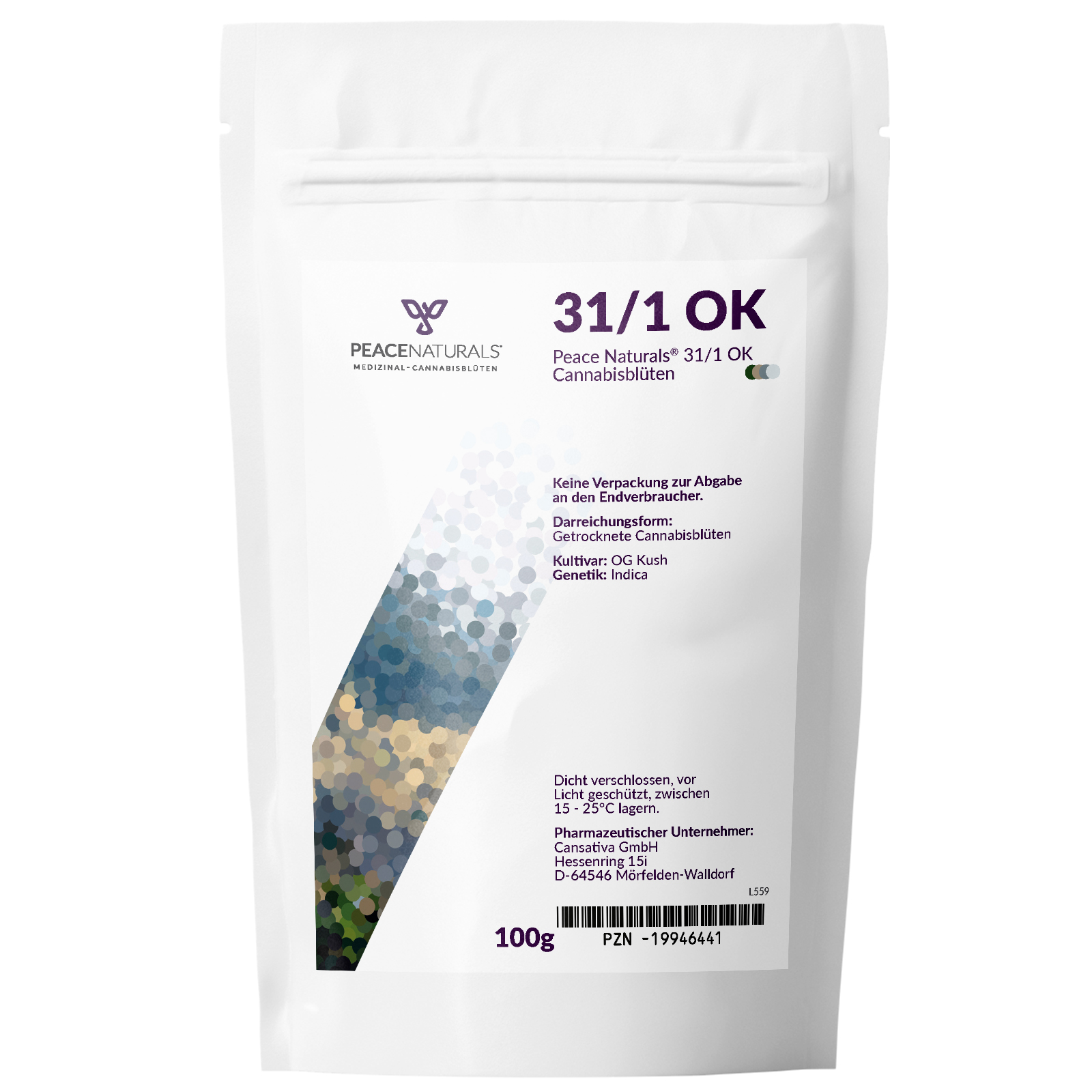 Produktbild von Peace Naturals 31/1 OK (OG Kush) 100g