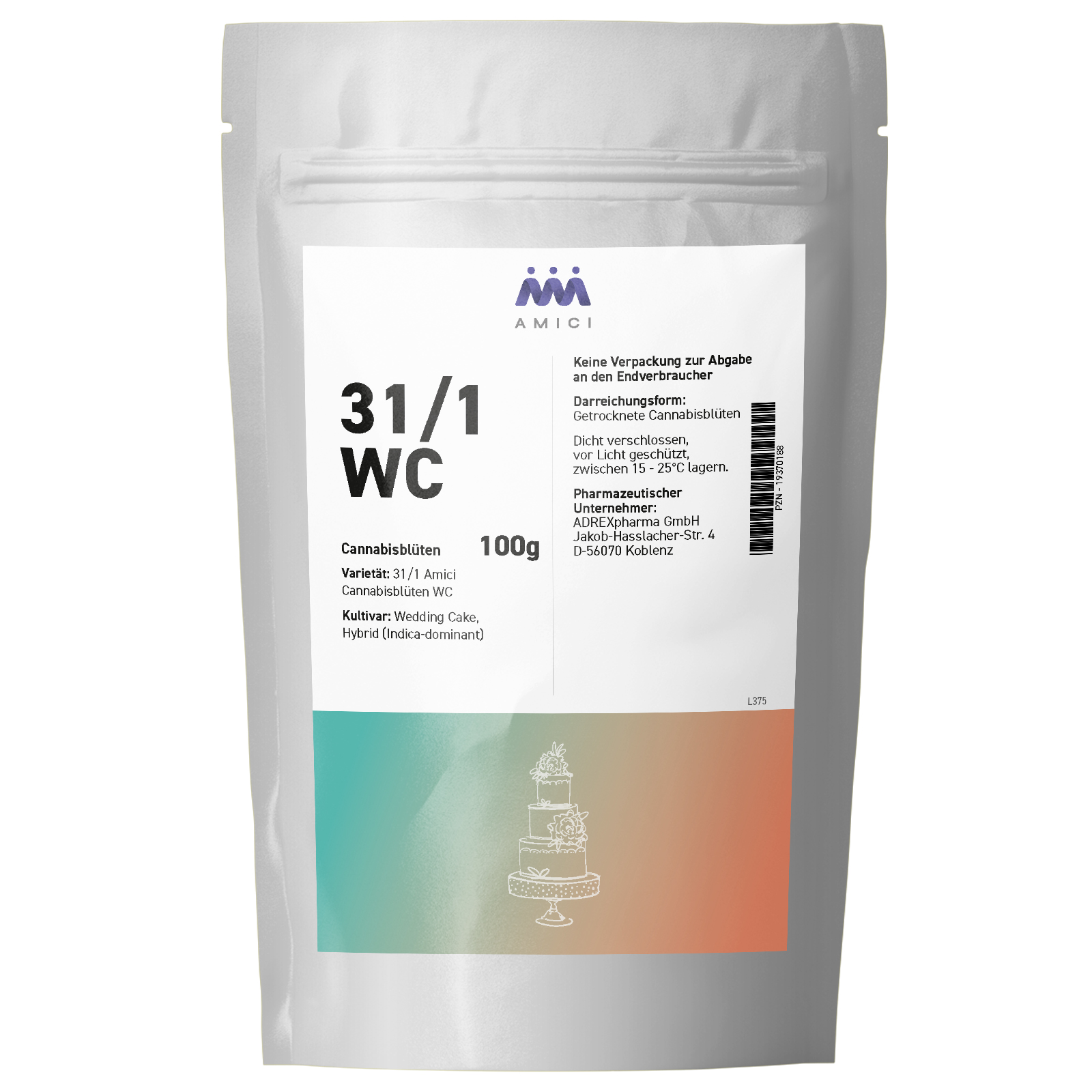 Produktbild von 31/1 Amici WC (Wedding Cake) 100g