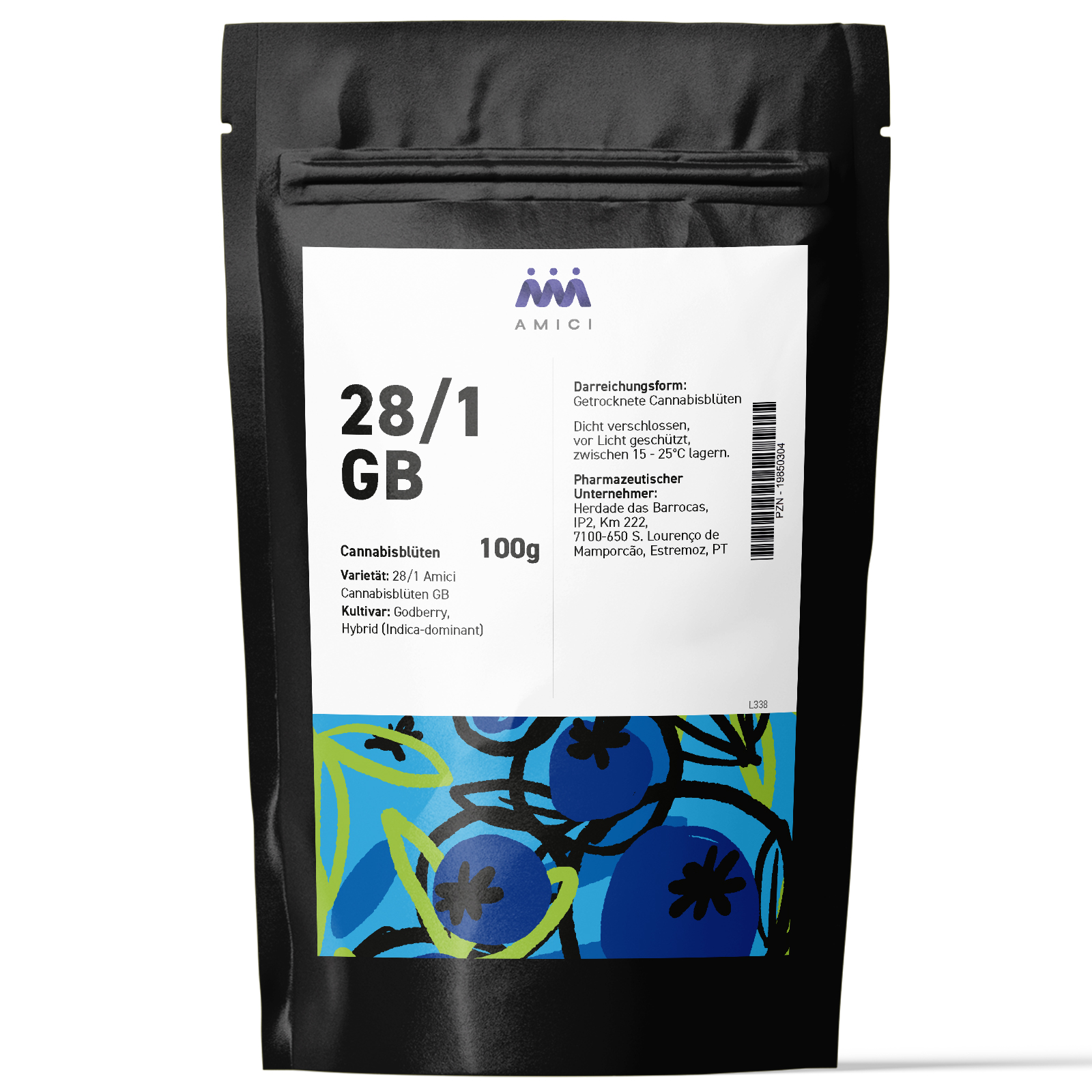 Produktbild von 28/1 Amici GB (Godberry) 100g