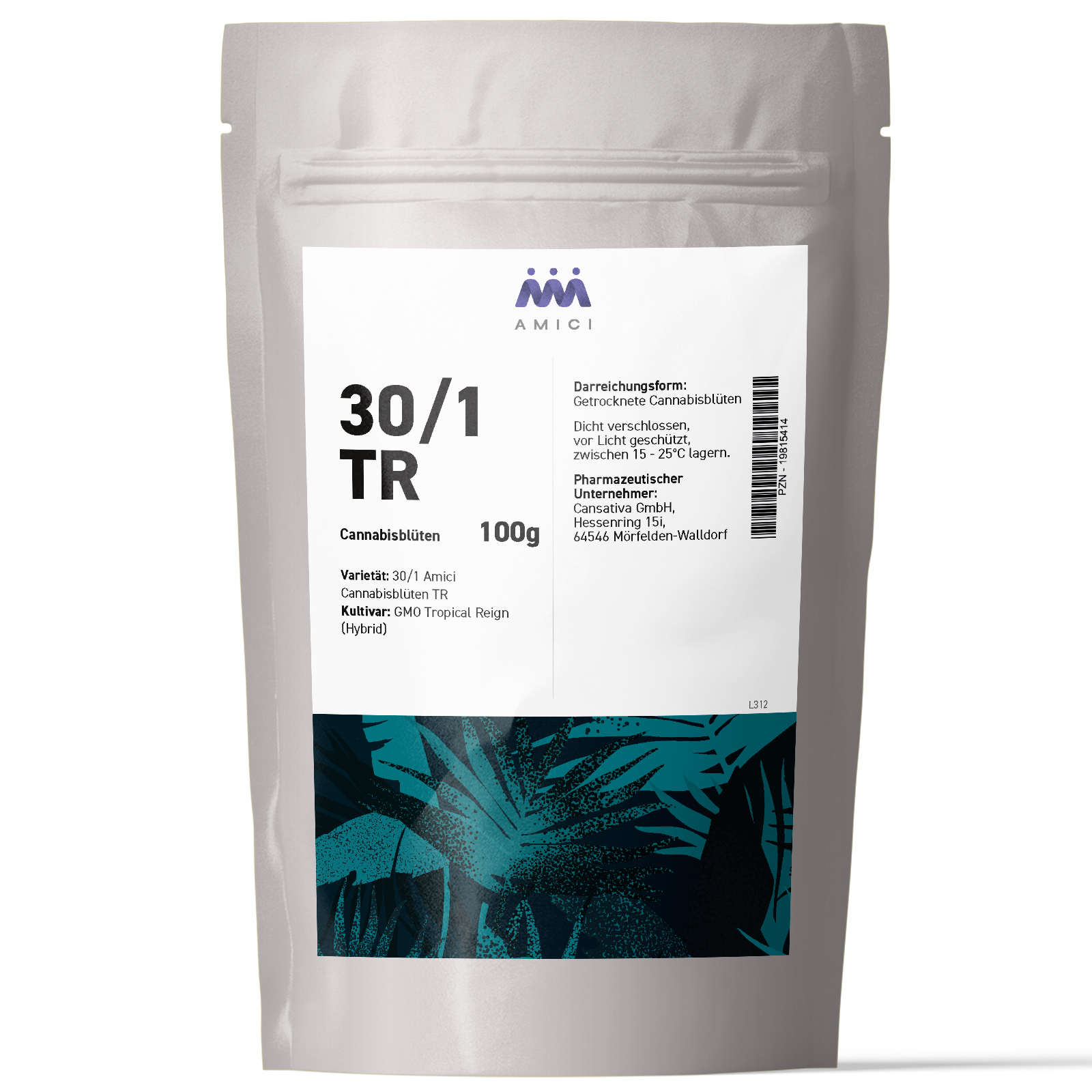 Produktbild von 30/1 Amici TR (Tropical Reign) 100g