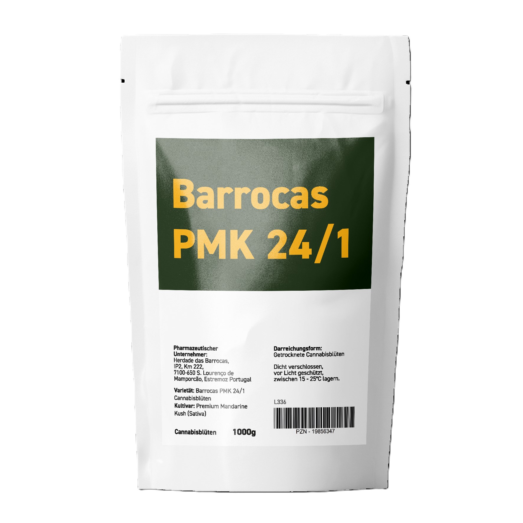 Produktbild von Barrocas PMK 24/1 (Premium Mandarine Kush) 1000g