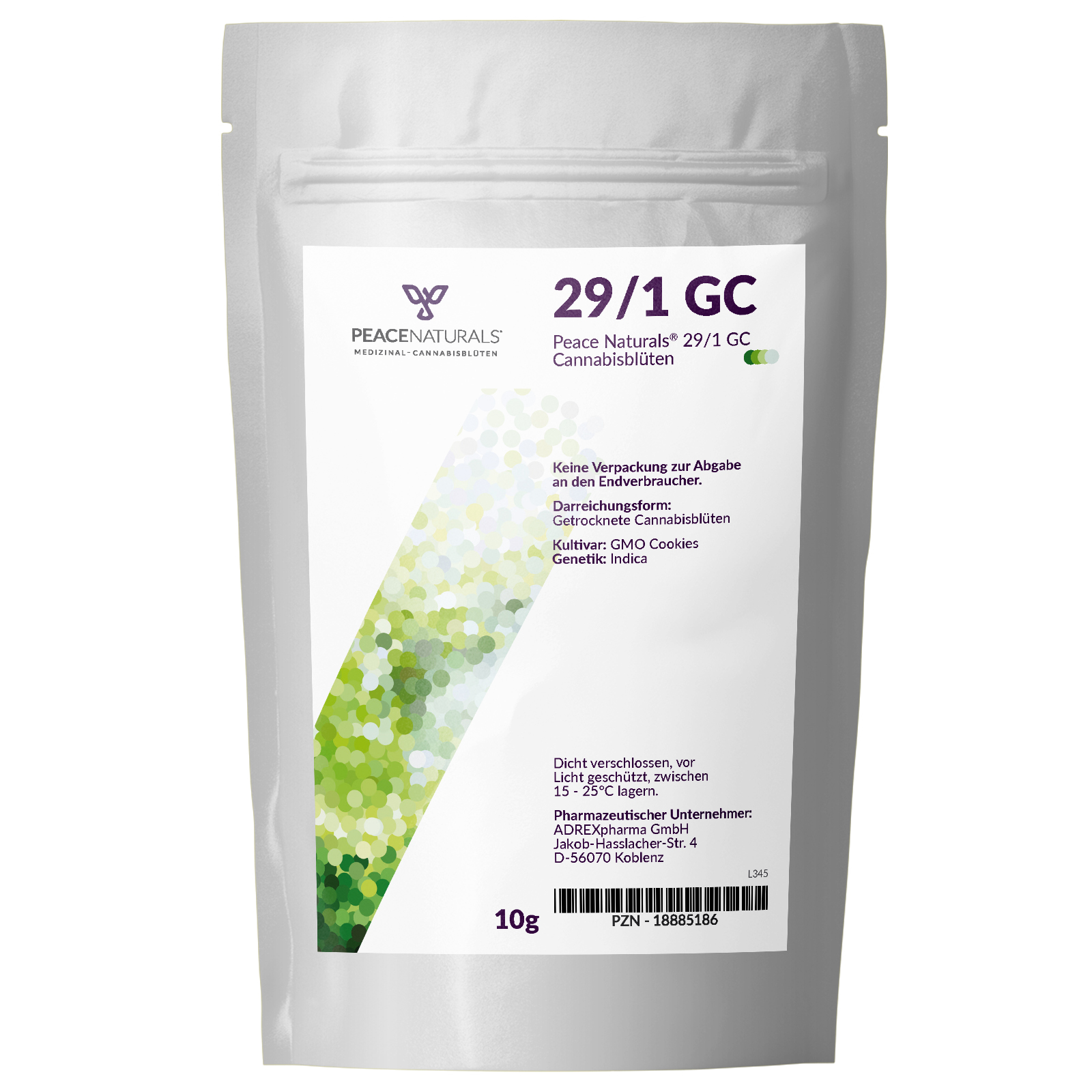 Produktbild von Peace Naturals 29/1 GC (GMO Cookies) 10g
