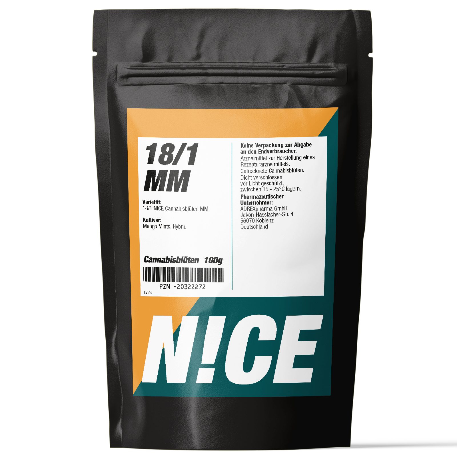 Produktbild von NICE 18/1 MM (Mango Mints) 100g