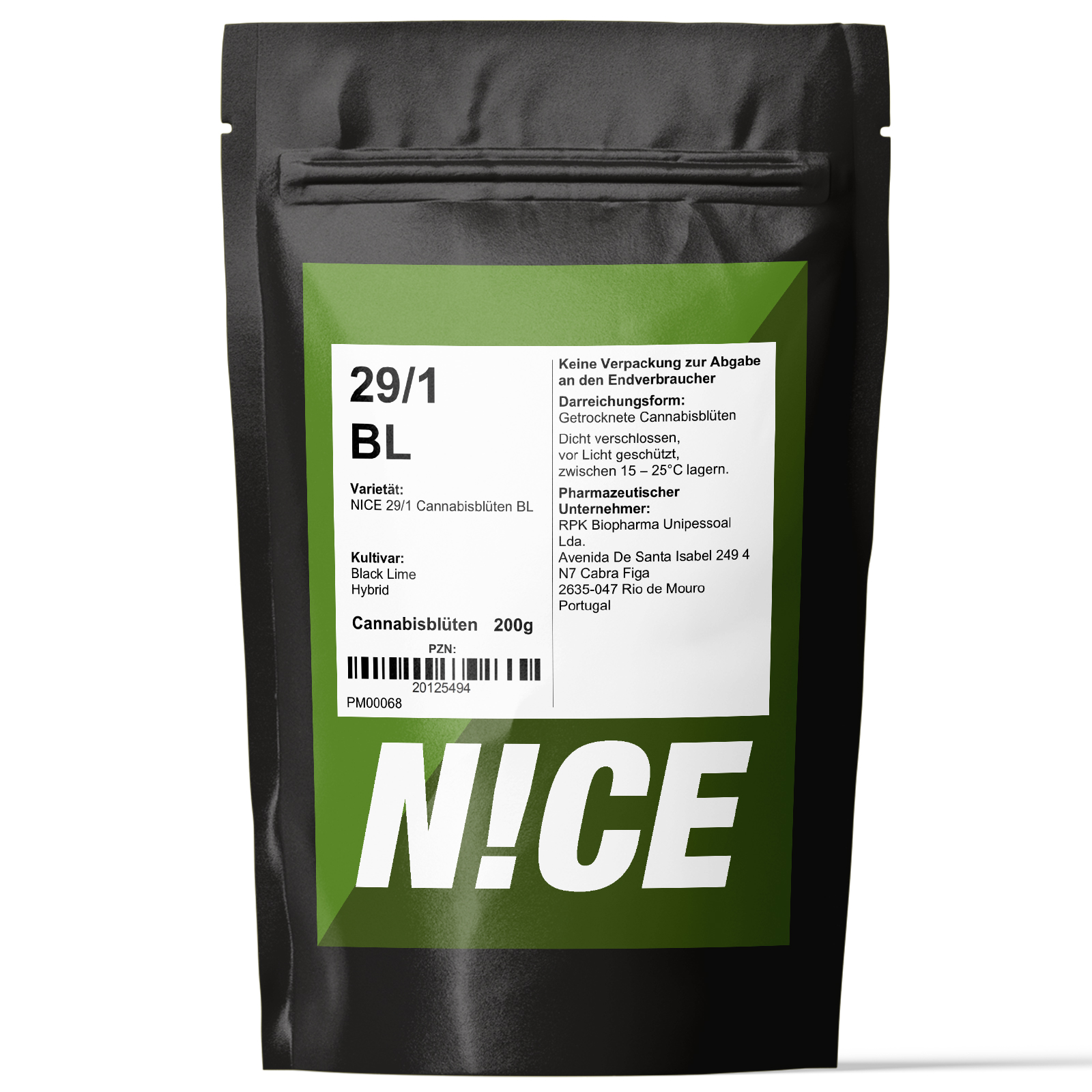 Produktbild von NICE 29/1 BL (Black Lime) 200g