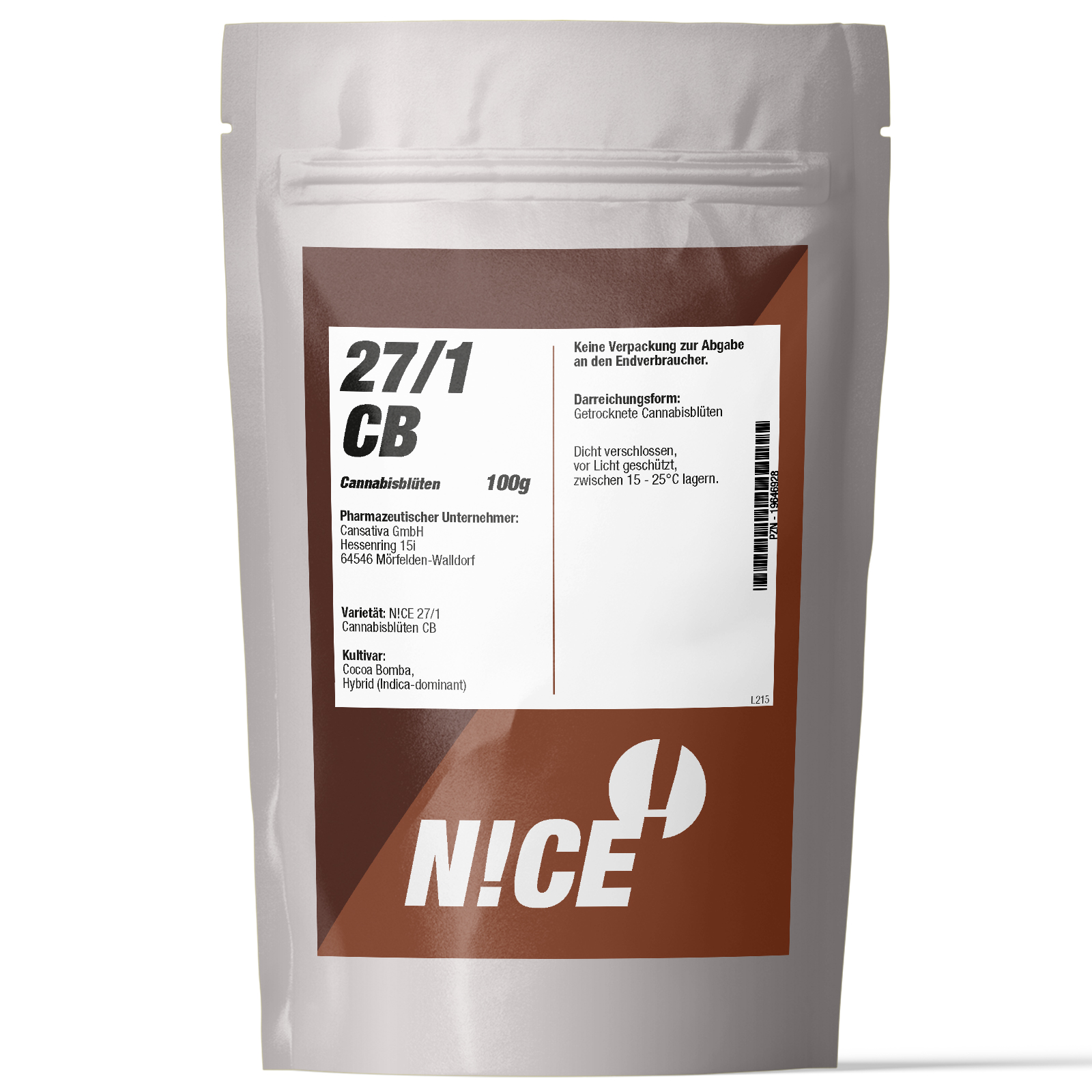 Produktbild von NICE 27/1 CB (Cocoa Bomba) 100g