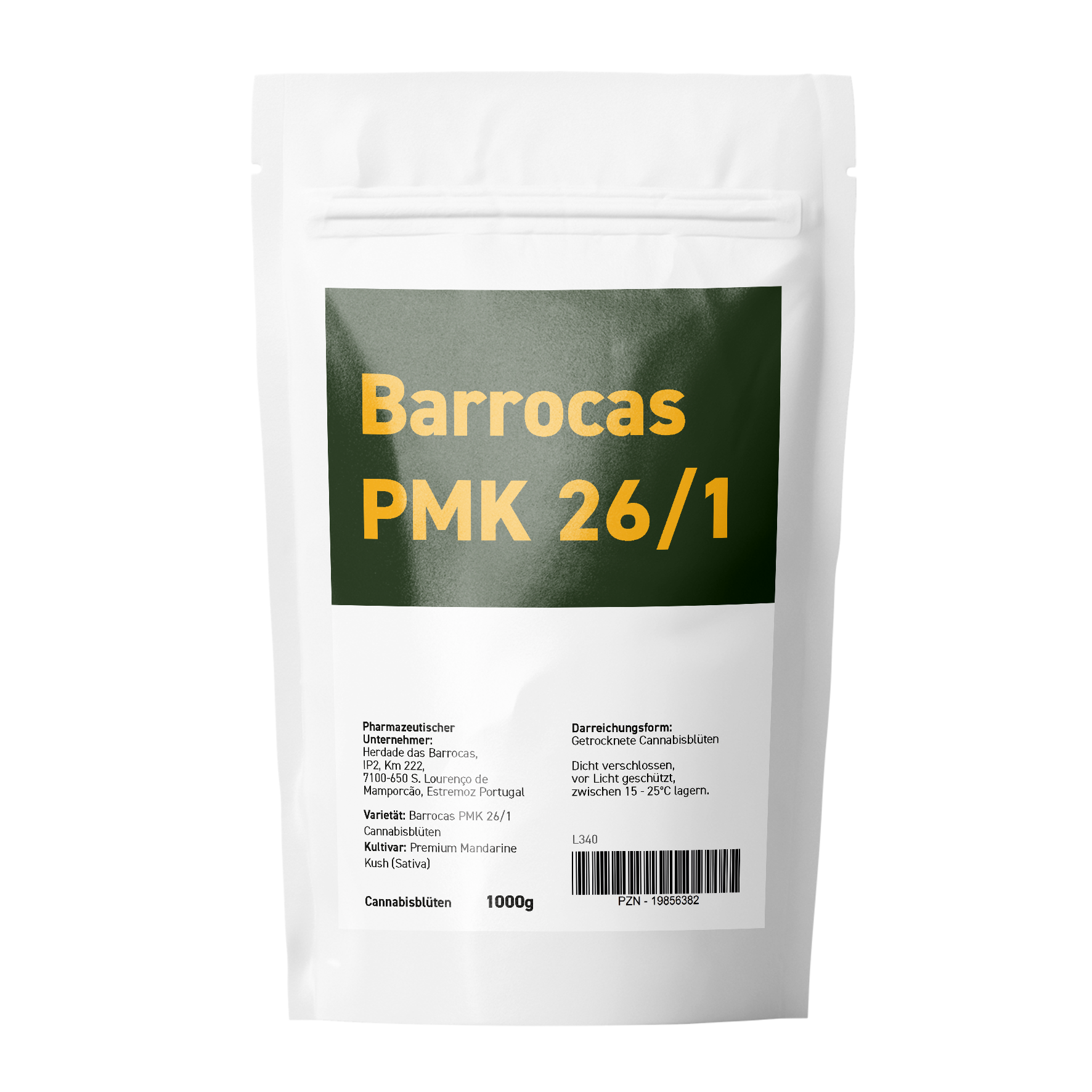 Produktbild von Barrocas PMK 26/1 (Premium Mandarine Kush) 100g