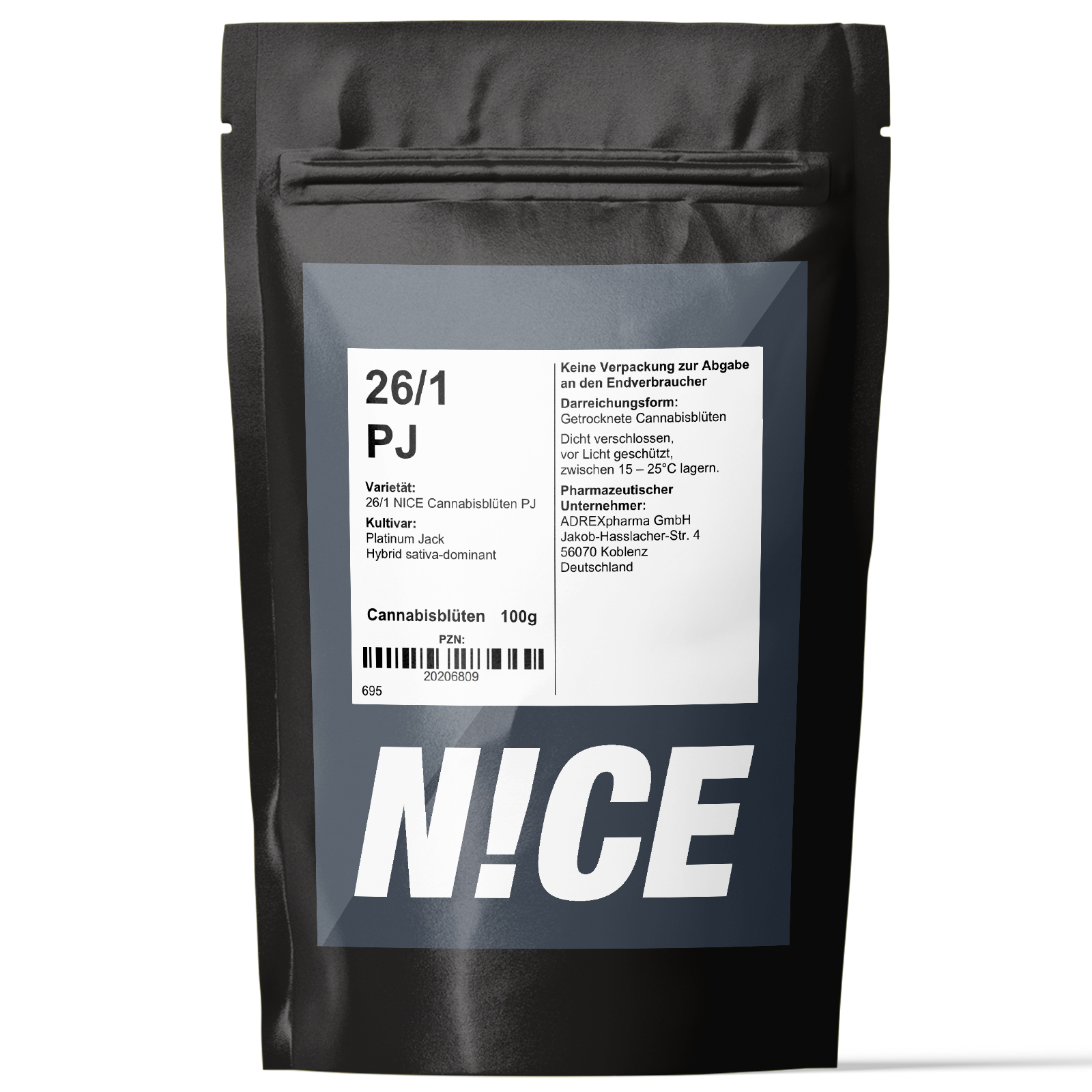 Produktbild von NICE 26/1 PJ (Platinum Jack) 500g