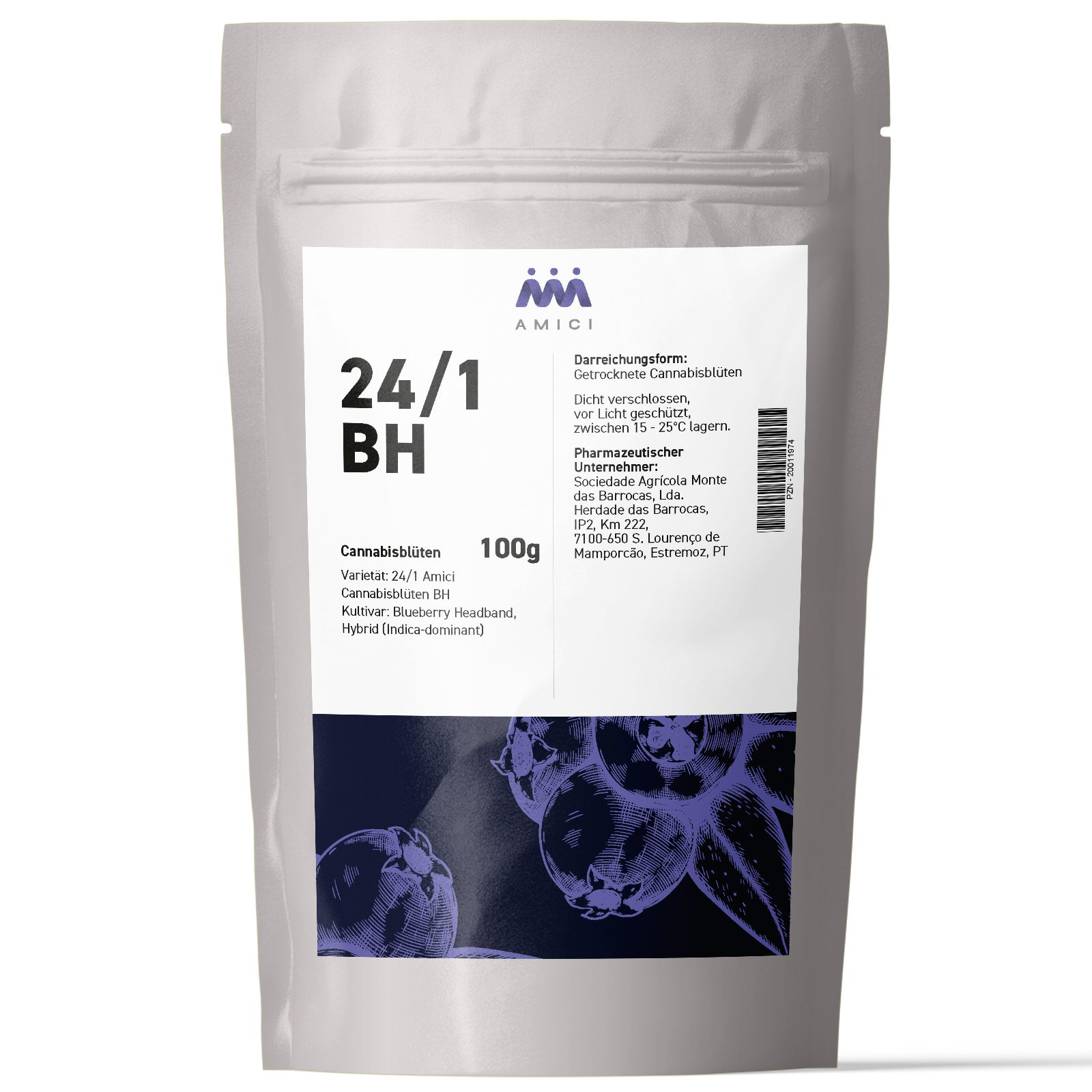 Produktbild von 24/1 Amici BH (Blueberry Headband) 100g