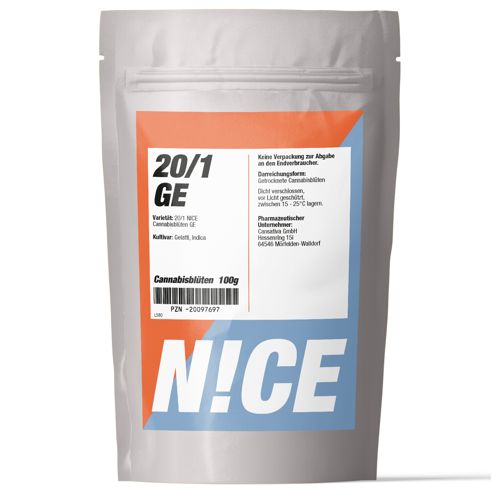 Produktbild von NICE 20/1 GE (Gelatti) 100g