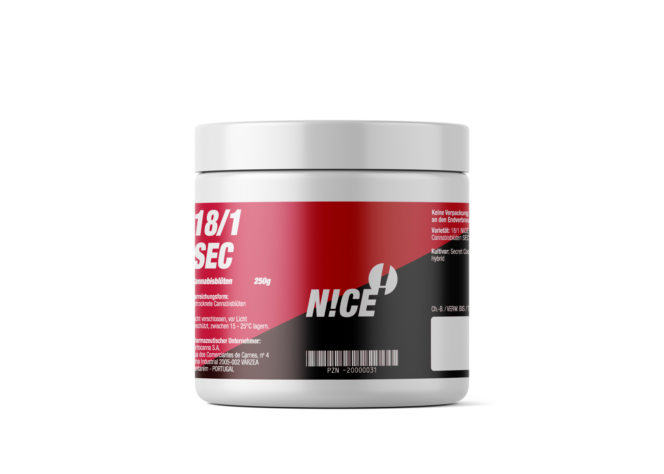 Produktbild von NICE 18/1 SEC (Secret Cookies) 250g