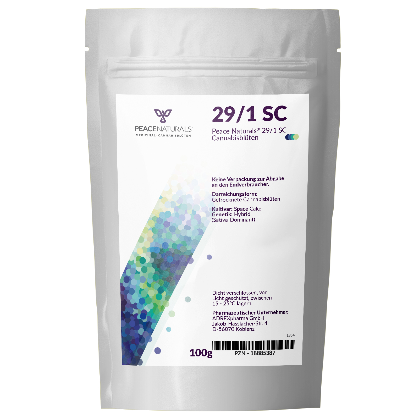 Produktbild von Peace Naturals 29/1 SC (Space Cake) 100g