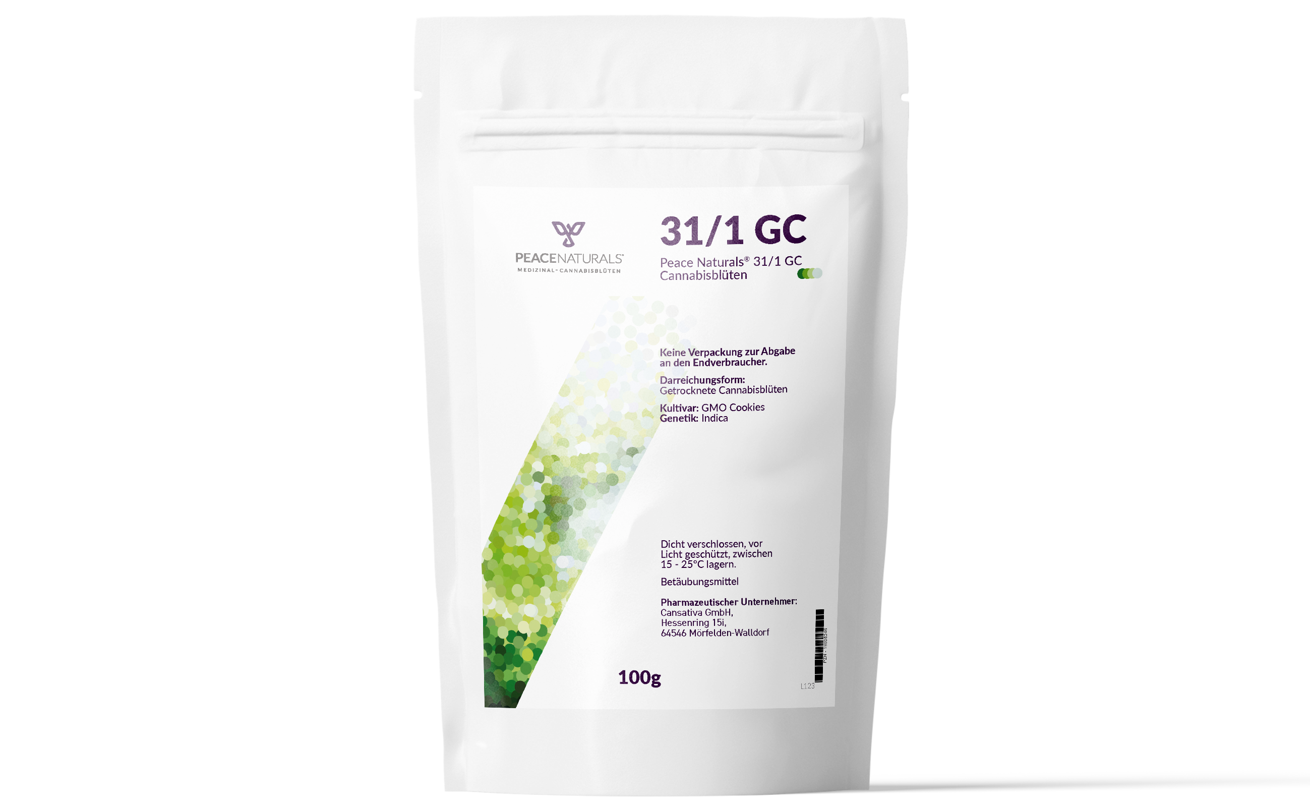 Produktbild von Peace Naturals 31/1 GC (GMO Cookies) 100g